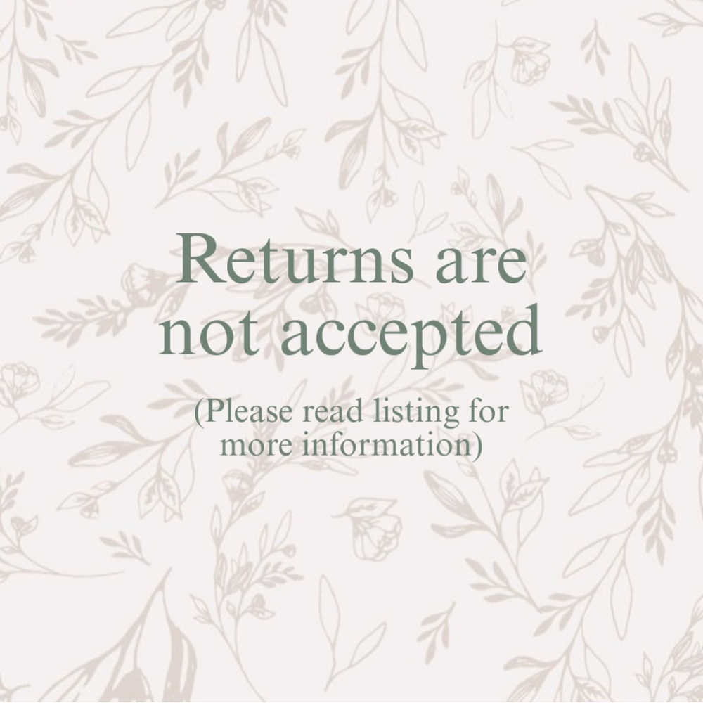 Return Policy Notice